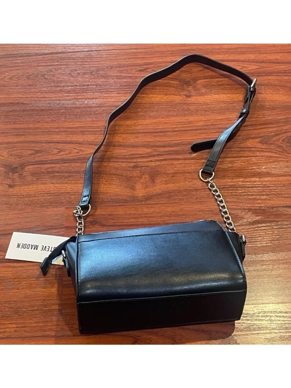 STEVE MADDEN BLACK CROSSBODY BAG
